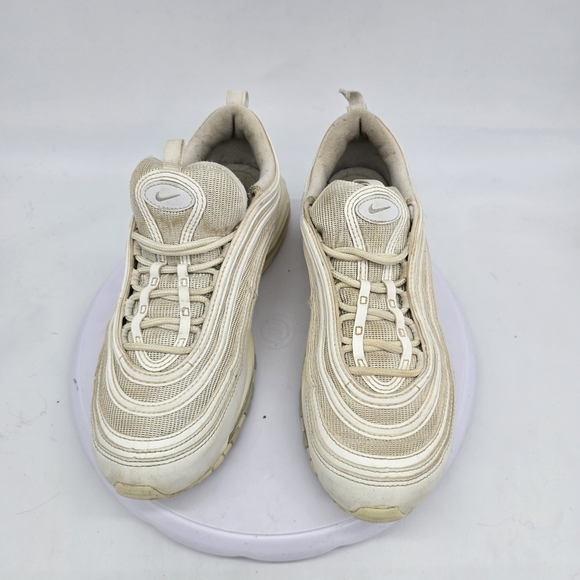 Nike Shoes Womens 9 Air Max 97 Sneakers White Pure Platinum 921733 100 - Picture 2 of 10